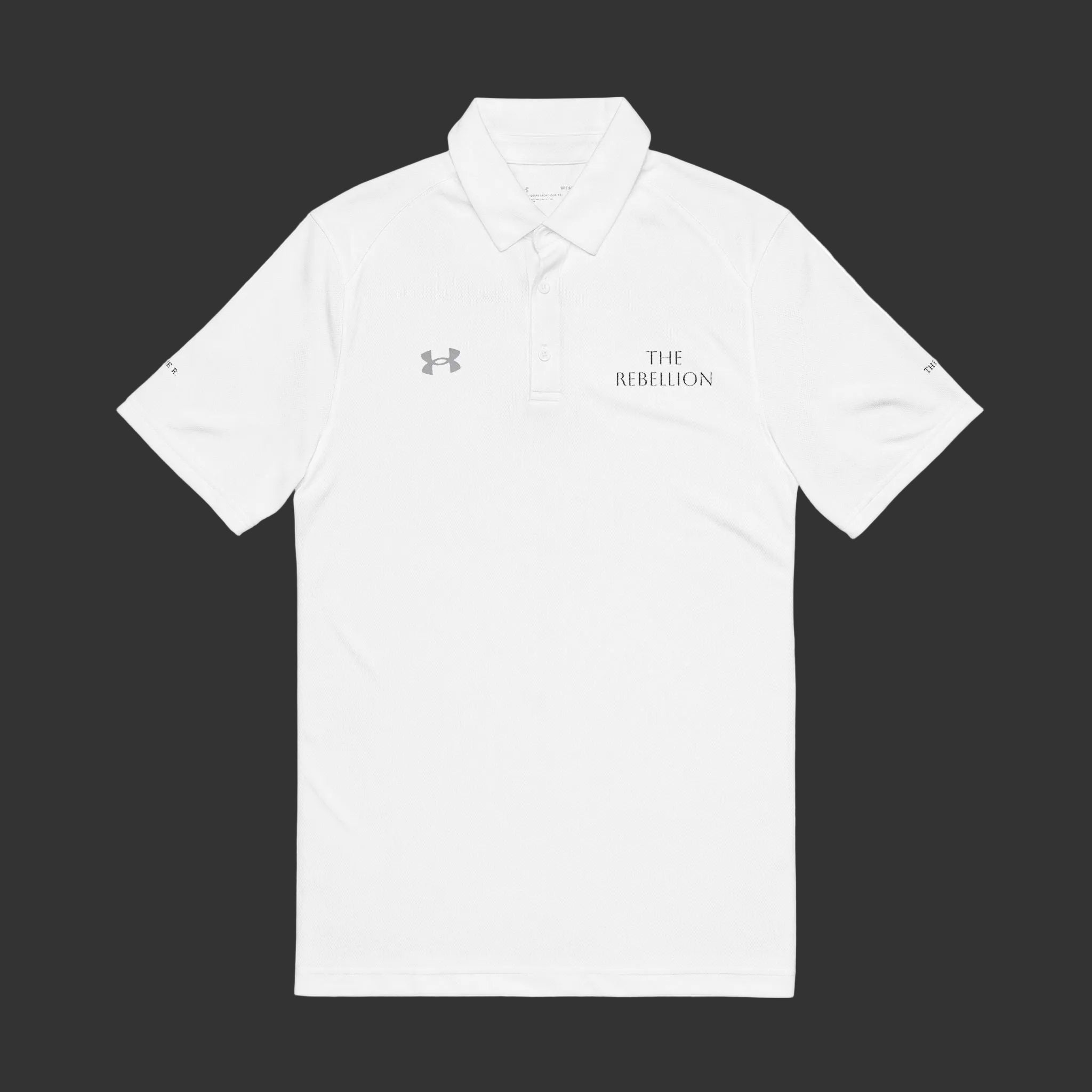 Men's Embroidered Under Armour Polo — 'The Rebellion' Performance Golf Shirt