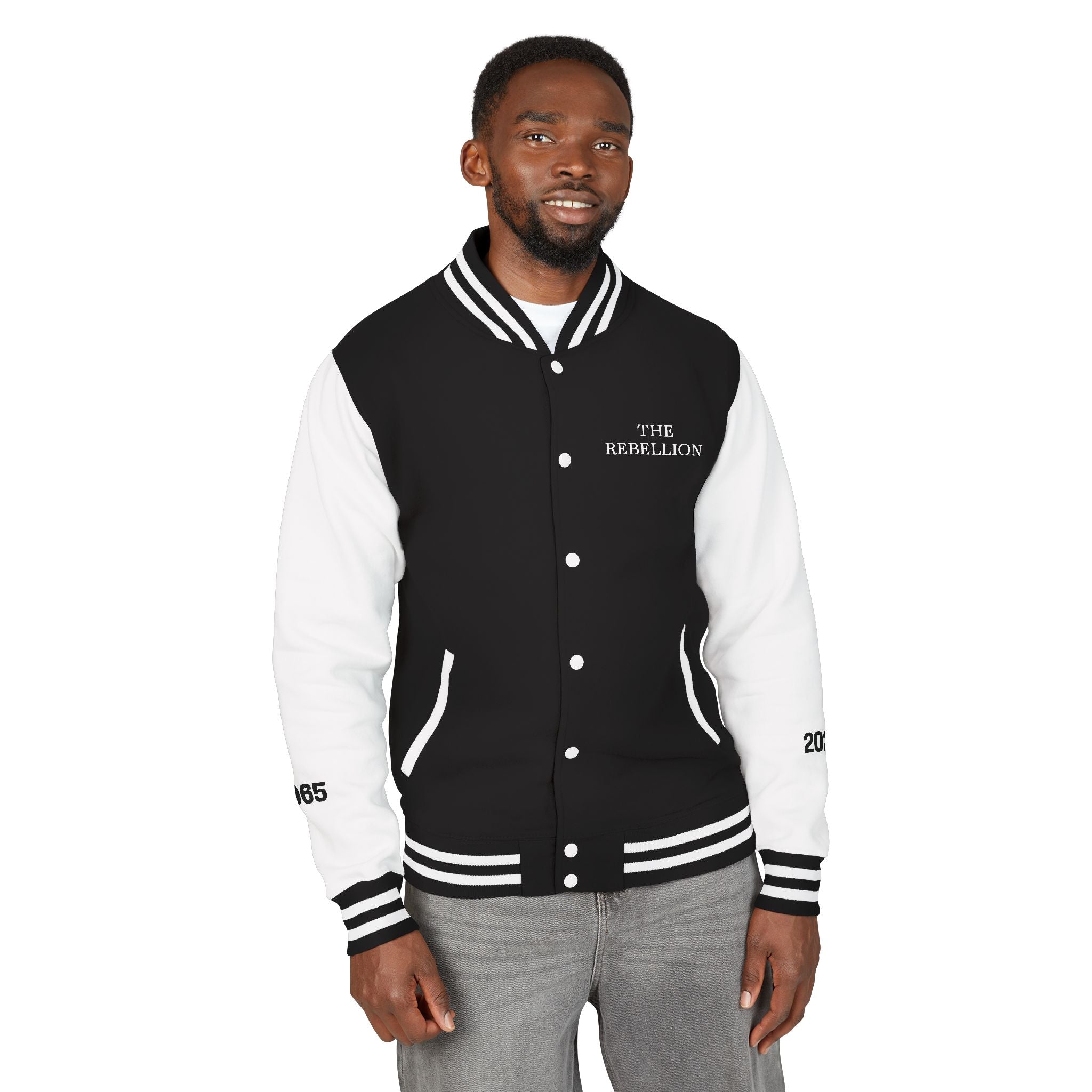Letterman Jacket — "The Rebellion" with Back Quote: "Don't Ask for Permission from People Who Want You Quiet"