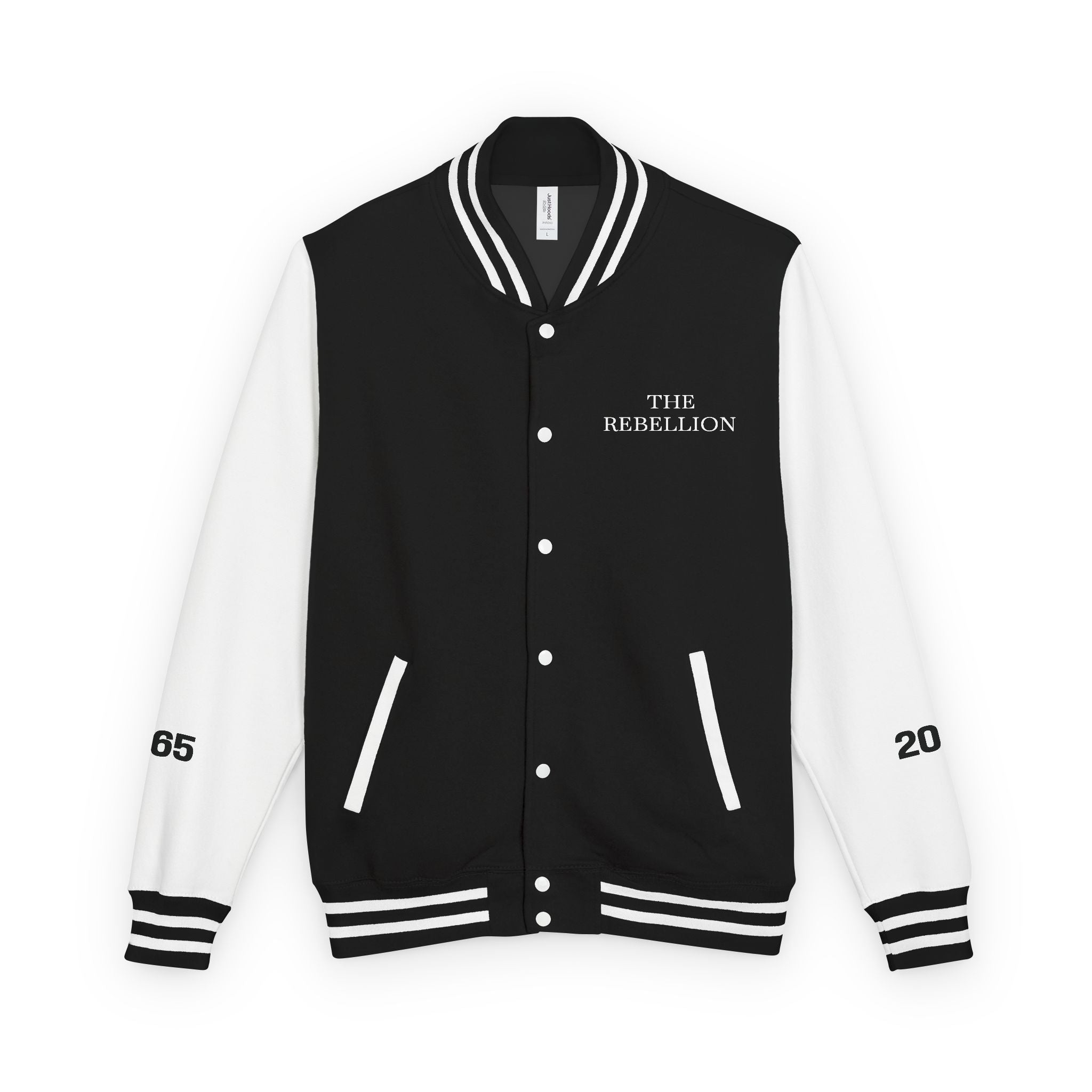 Letterman Jacket — "The Rebellion" with Back Quote: "Don't Ask for Permission from People Who Want You Quiet"